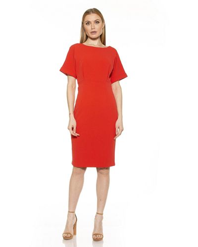 Alexia Admor Jacqueline Midi Dress - Red