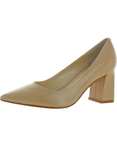 Marc Fisher Zala Solid Pointed Toe Pumps - Natural