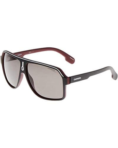 Carrera 1001/s Matte Black Polarized Square Sunglasses