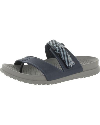 BareTraps Casual Thong Slide Sandals - Gray