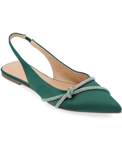 Journee Collection Collection Rebbel Flats - Green