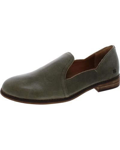 Lucky Brand Enanila Leather Flat Loafers - Brown