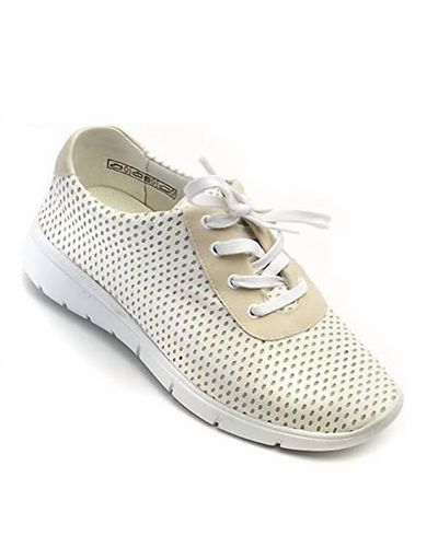 Arcopedico Polka Juno Laceup Shoes - Medium Width - White