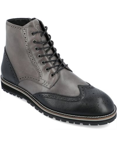 Thomas & Vine Elijah Wingtip Ankle Boot - Black