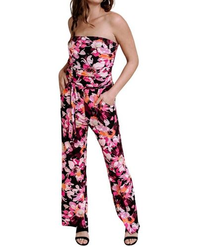 Veronica M Tube Jumpsuit - Red