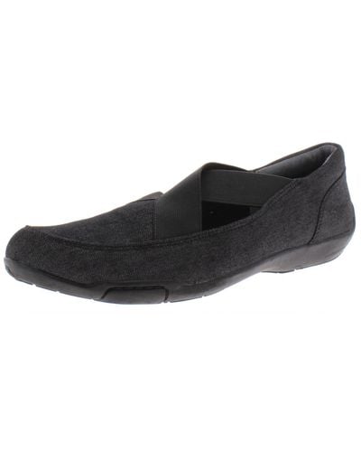 Ros Hommerson Clever Stretch Slip On Flats - Black