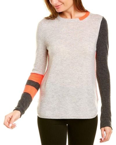 Lisa Todd Arm Strong Wool & Cashmere-blend Sweater - Gray