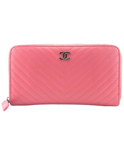 Chanel Leather Wallet (pre-owned) - Pink