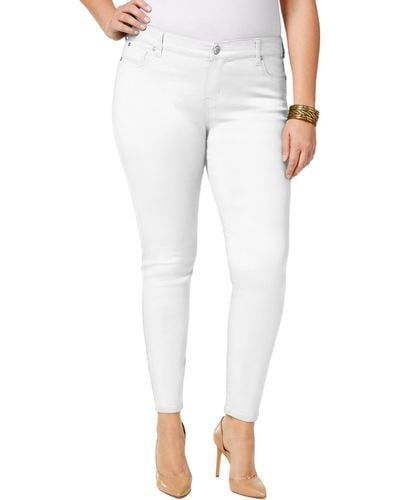 Celebrity Pink Plus Jayden Denim Colored Skinny Jeans - White