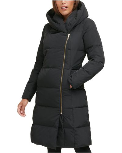 Cole Haan Down Quilted Puffer Coat - Black
