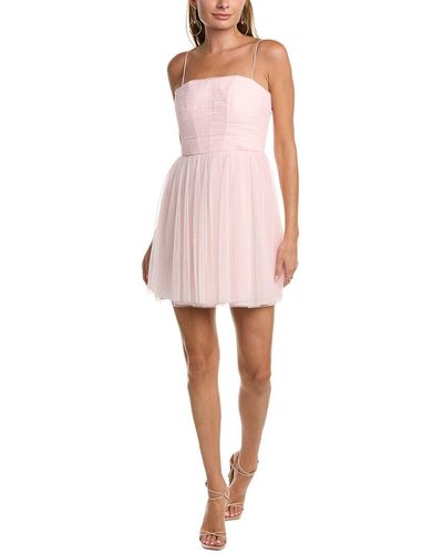 ML Monique Lhuillier Tulle Mini Dress - Pink