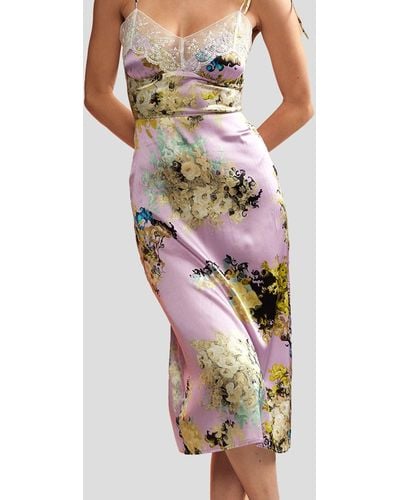 Cynthia Rowley Printed Slip Dress - Multicolor