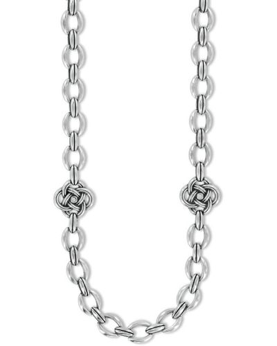 Brighton Interlock Knot Link Necklace - Metallic