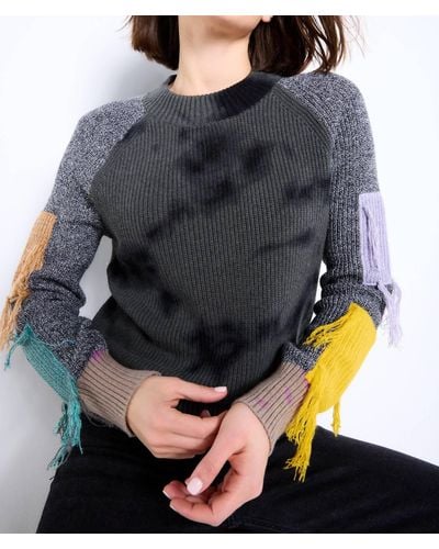 Lisa Todd On The Fringe Sweater - Gray