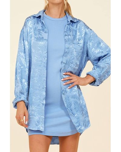Lamade Evelyn Vacation Button Up - Blue