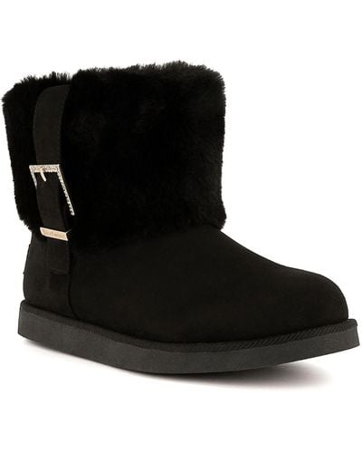 Juicy Couture Klaire Comfort Insole Manmade Winter & Snow Boots - Black