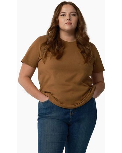 Dickies Plus Heavyweight Short Sleeve T-shirt - Brown