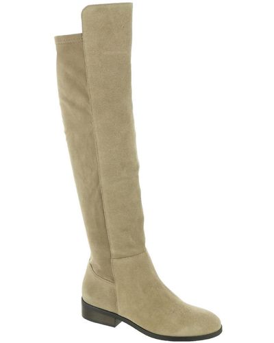 Lucky Brand Calypso Pull On Leather Over-the-knee Boots - White