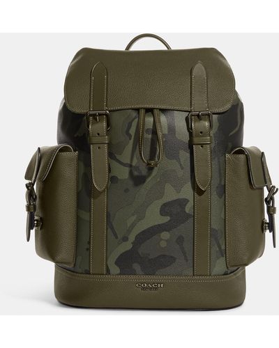 COACH Hudson Backpack With Camo Print - Multicolor