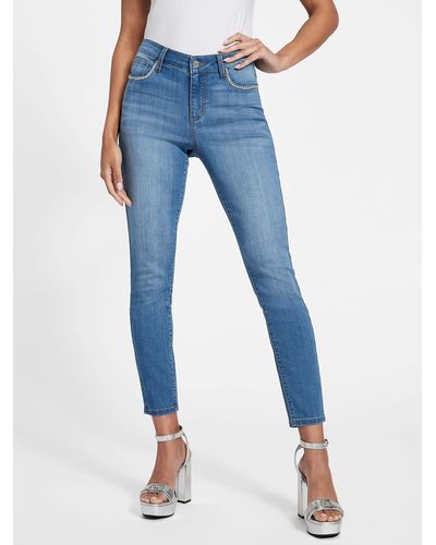 Guess Factory Larissa Chain-link Jeans - Blue