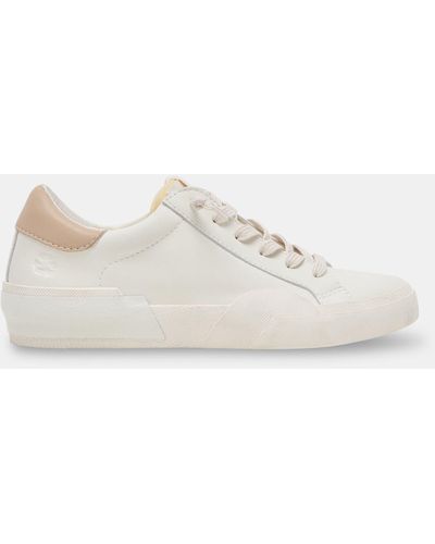 Dolce Vita Zina Foam 360 Sneakers White Dune Recycled Leather