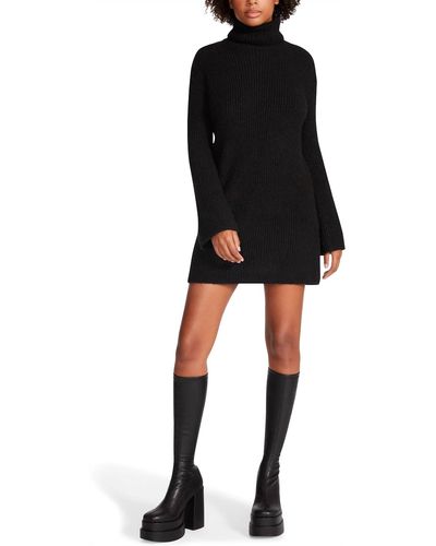 BB Dakota Abbie Turtleneck Sweater Dress - Black