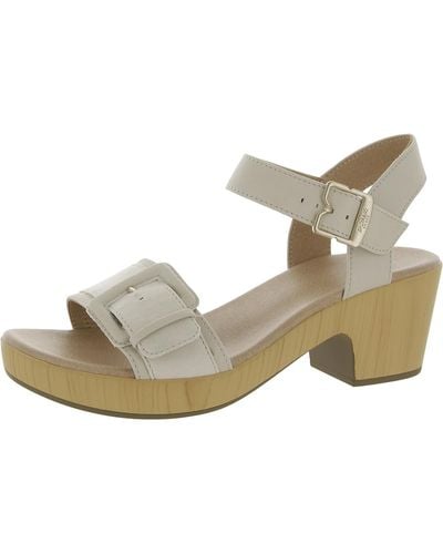 Dr. Scholls Felicity To Faux Suede Buckle Ankle Strap - Metallic