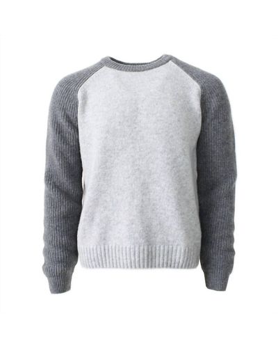 Benson Men's Mont Tremblant Two Tone Sweater - Gray