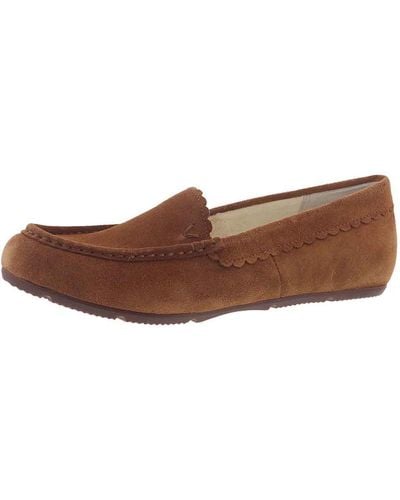 Vionic Mckenzie Suede Comfort Loafers - Brown