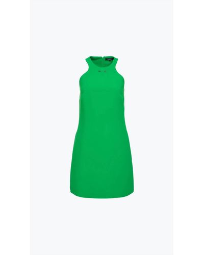 Barbara Bui Crepe Short Dress Romper - Green