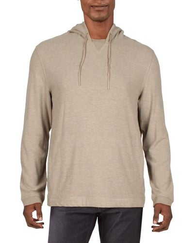 Kenneth Cole Fleece Pullover Hoodie - Natural