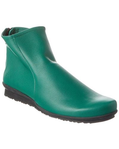 Arche Baryky Leather Bootie - Green
