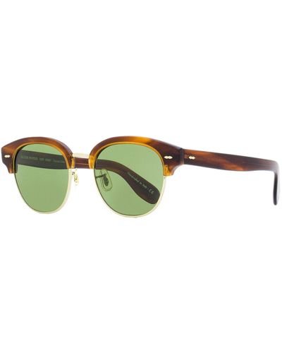 Oliver Peoples Cary Grant 2 Sunglasses Ov5436s 1679p1 Tortoise/ 52mm - Green