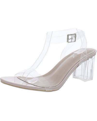 Cape Robbin Ankle Strap Dressy Heels - White