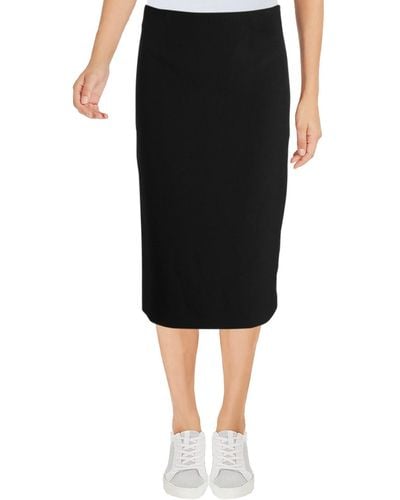 Kasper Knee-length Lined Pencil Skirt - Black