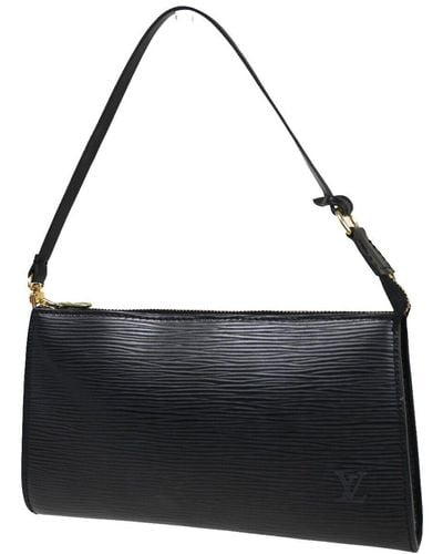 Louis Vuitton Pochette Accessoires Leather Clutch Bag (pre-owned) - Black