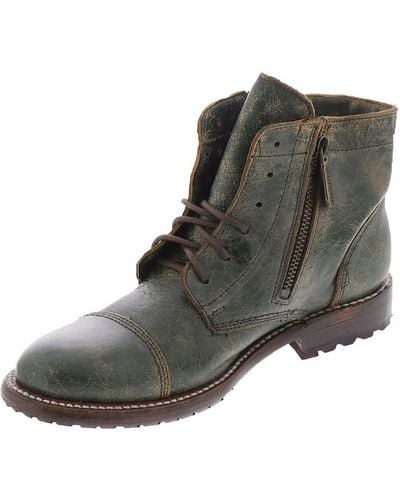 Bed Stu Bonnie Ii Lace-up Leather Ankle Boots - Brown