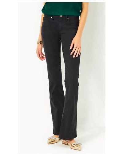 Lilly Pulitzer South Ocean High Rise Bootcut Jean - Black