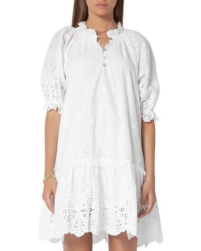 Tart Collections Mia Cotton Mini Shift Dress - White