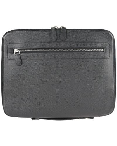 Louis Vuitton Vladimir Leather Clutch Bag (pre-owned) - Black