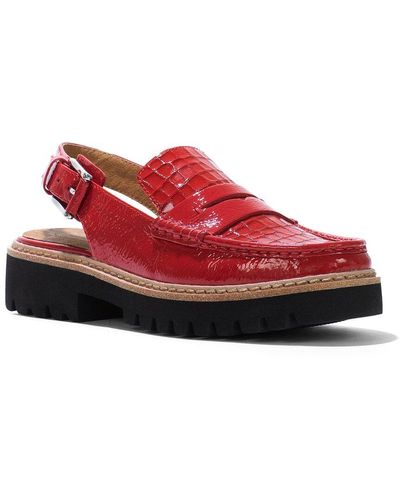 Donald J Pliner Halie Leather Loafer - Red