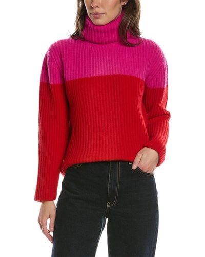 Carolina Herrera Turtleneck Wool & Cashmere-blend Sweater - Red