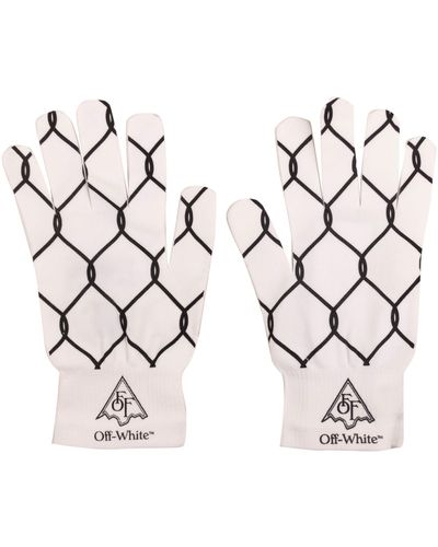 Leather gloves Off-White Beige size S International in Leather - 22491734