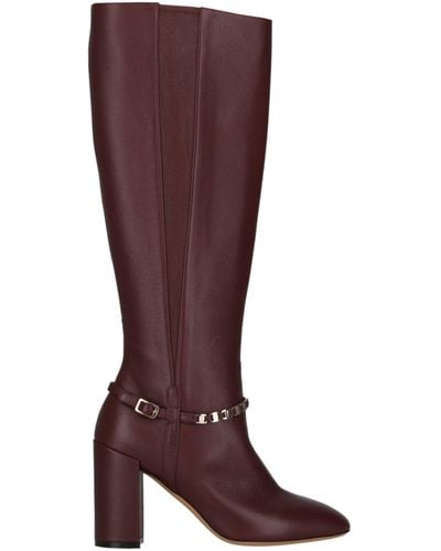 Ferragamo Triba Leather Knee-high Boots - Brown