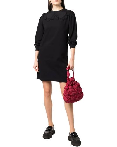 See By Chloé Lace Collar Sweat Dress - Black