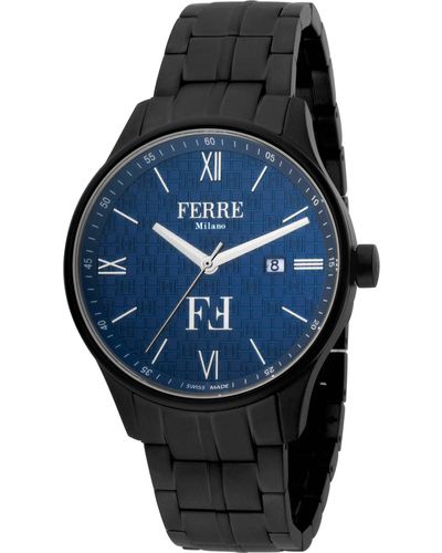 Ferré Fashion 40mm Quartz Watch - Black
