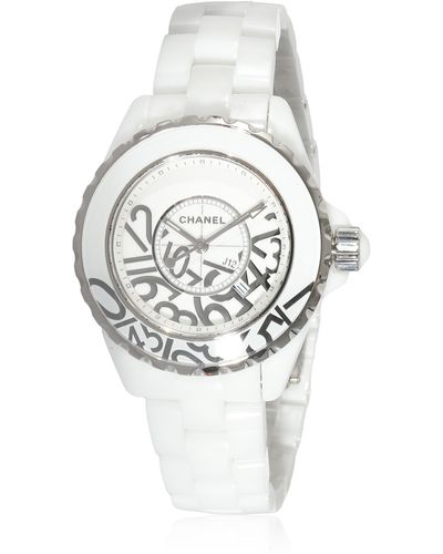 Chanel J-12 Grafitti H5239 Watch - White