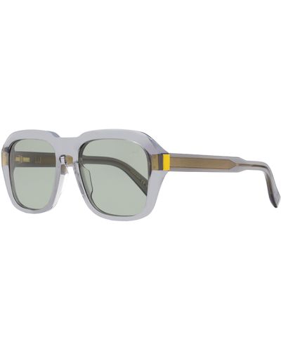 Dunhill Caine Sunglasses Du0001o Transparent Gray 54mm - Black