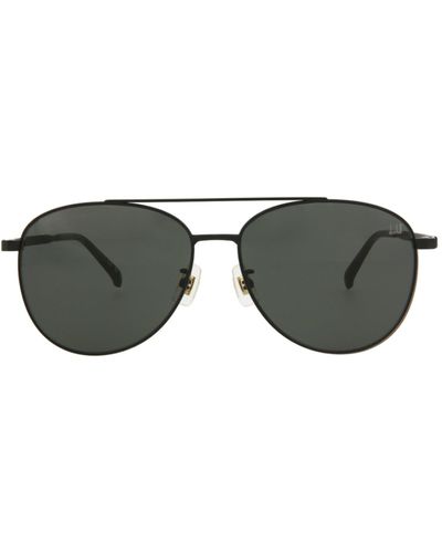 Dunhill Aviator-style Metal Sunglasses - Green