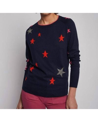 Vilagallo Stars Sweater - Blue